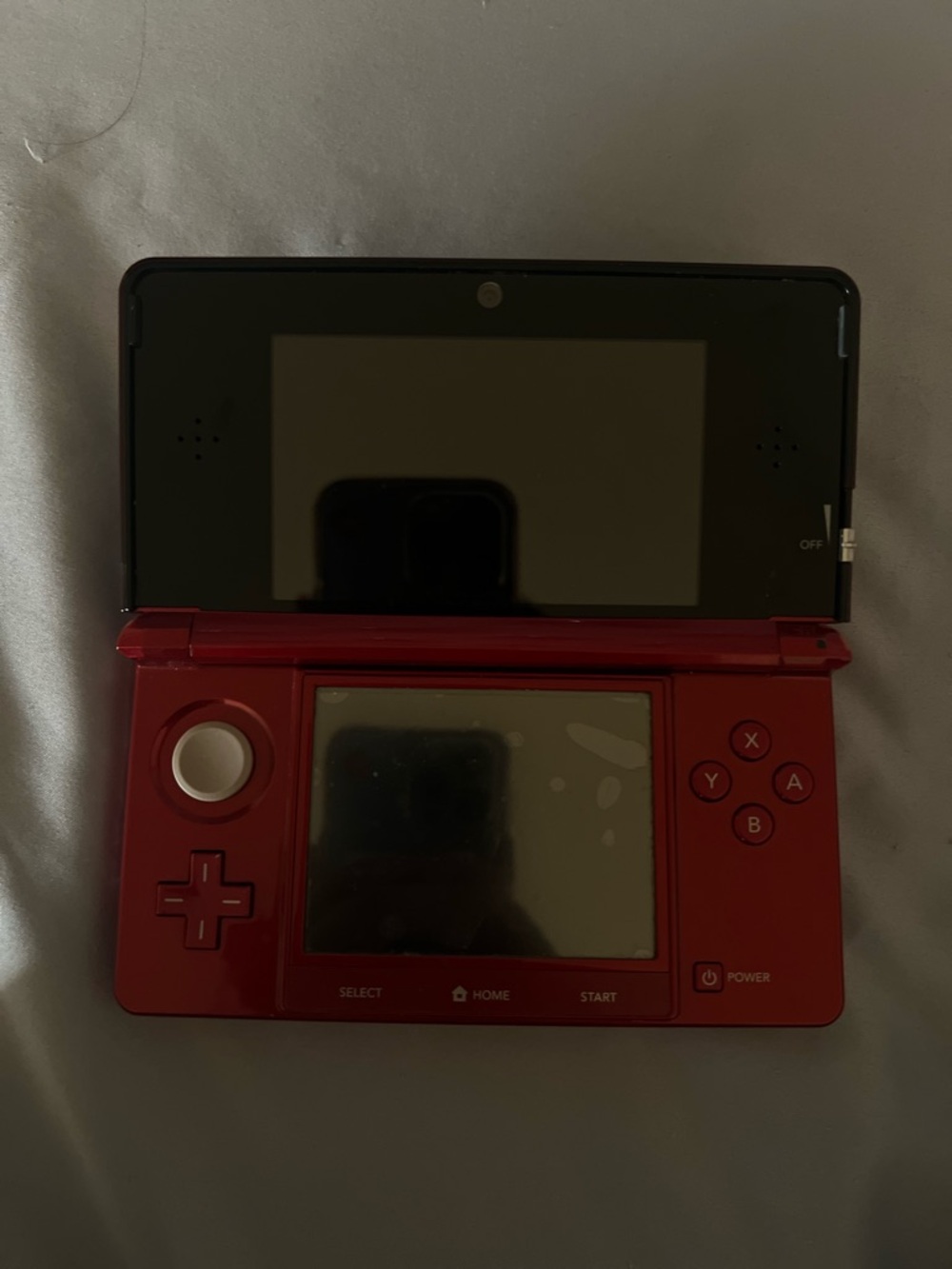 Nintendo Handheld Console - Red with Black Upper Screen